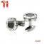 Custom men accessory cufflink manufacturer 316L stainless steel silver suit shirt cufflinks for men