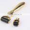 professional body massager 1200 needles stainless golden micro needle therapy derma roller
