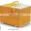 217-2Y Folding pet carrier with open top Rattan Pattern and combination colors