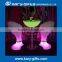 Illuminated furniture nightclub stool led bar chair