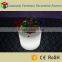 RGB LED lighted up round plastic flower pot /portable flower pot/floor flower vase