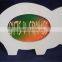 Unfinished natural cat shape wooden decorative kid photo frame