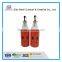 2Pieces Smile Face Metal Coat Glass Oil Vinegar Bottles with Metal Dispenser