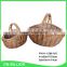 Large handled durable rustic willow garden basket