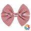 sweet little girls hair accessories orange grid hair bow for kids