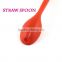plastic drinking spoon straw