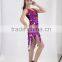 STELISY 2015 ladies beautiful sexy purple shining sequins Latin dance dresses wholesale