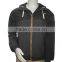 zipper through nylon short plain flight men bomber hood jacket