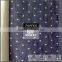 100 % cotton black color printed twill denim jeans fabric