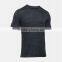 Jacquard Training Sport Exercise Tshirt Mens Compression Tight Muscle Build Tee Customize Style Color Material Sport Wear Manufa