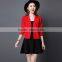 2017 Spring fashion v-neck loose official sweater in office cardigan sweater for girls