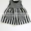 Soft Fashion Baby Cotton Frocks Designs Baby Stripe Sleeveless Dress With Two Pockets Girls Party Wear Dresses