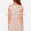 China supplier woman dress cap sleeves sequined woman dress fashion 2015