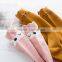 B40520A Low MOQ knee high knitted baby girls carton stockings