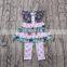 designer baby clothes girls flutter sleeve multilayer ruffle dress match dot print pants kids clothes children