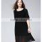 Latest dress designs photos round neck chiffon women dresses