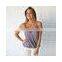 Sexy Ladies Lilac Wrap Front Tank Blouse with Deep V-neckline