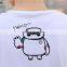 Peijiaxin Casual Style O-neck Baymax Printed Men Custom Cotton Long Sleeve T-shirt