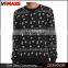 Quality Assured Custom Printing Logo Long Crewneck Sweatshirt for Men
