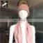 Wholesale Knitted Wool Cashmere Scarves Raccoon Fur Pom Hat Scarf Combination