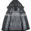 lastest fashion mens hooded woven wool fabric for winter overcoat long