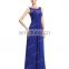 Starzz Sleeveless Chiffon Long Royal Blue Bridesmaid Dress Long Evening Dress ST000060-4