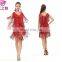 L-7079 Elegant performance sequins tassel fringe latin dance dress for women