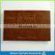 Custom sew on embossed leather label for jeans