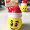 Newest 2017 Christmas Gift led Tumbler Fidget Toys Flip Egg Fidget Spinner emoji with christmas hat