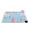 Top quality custom print rectangle PU natural rubber yoga mat