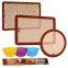 2019 Hot selling Food Grade FDA Certificate Non stick Heat resistant set if 3 pcs Silicone Baking Mat