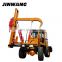 Four-wheel highway guardrail fence installation pile driver machine