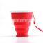 250ml New creative outdoor silicone folding travel cup mouthwash cup