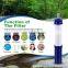 Outdoor portable water filter straw personal water filter for hiking camping survival