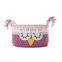 Yarncrafts Luxurious Handmade Crochet Cotton Rope Fabric Storage Basket Bins For Kids