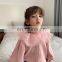 6122/Beautiful sweety button outwear child girl baby pink hot sell high quality top