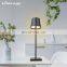 2021 Zafferano Poldina Nordic Metal Black Table Lamp Decorative Living Room Bed Side Table Lamp Led Cordless Light