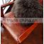 Soft long wool sheepskin throw pillow filling with polyester wadding,sponge