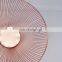 Table Decorative Rose Gold Wire Basket Round Fruit Organizer Gift Metal Mesh Storage Basket