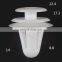 9mm 100x Plastic Car Door Trim Panel Bumper Retainer Clips Rivet Fastener