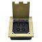 Audio Electrical Floor Outlet Box Sockets