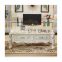 European Wooden TV stands Luxury Marble Table Set Solid Wood Carving Multi-Size Optional