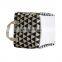 Rectangle Large Black White Collapsible Canvas Storage Basket Laundry Clothes Hamper Bag
