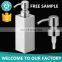 Chinese Factory 28/400 Diy Bathroom Silver Airless Soap Liquid Dispenser Stainless Steel Clip Lock Lotion Bottle Pump Wholesale