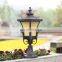 Best price antique style vintage decorative lighting for garden wall fixture glass aluminum outdoor post top light