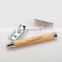 eco friendly Mens Underarm long handle Wooden Olive  Bamboo Safety Razor