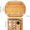 Biodegradable Natural Wholesale Large Tray Bamboo Cheese Board With Knives Slide Out Drawer