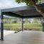 Outdoor Aluminium Waterproof Louver Roof Cover Gazebo Motorized Pergola Carport electric aluminum pergola