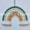 Hot Sale Macrame Rainbow Wall Decor and Keychain Set Boho Nursery Baby Room Decor