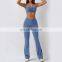 Sling Straps Backless Crop Sports Bras Sweat Wicking Recycled Sexy Custom Tube Tops